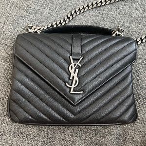 YSL Saint Laurent College medium chain bag